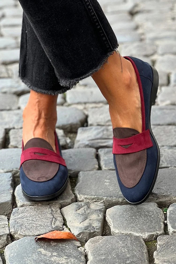 Sylvie | Dvoubarevné elegantné mokasíny
