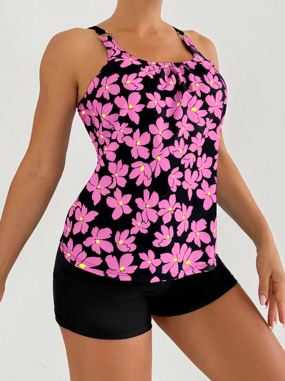Madeline | Completo tankini Fiori Notturni