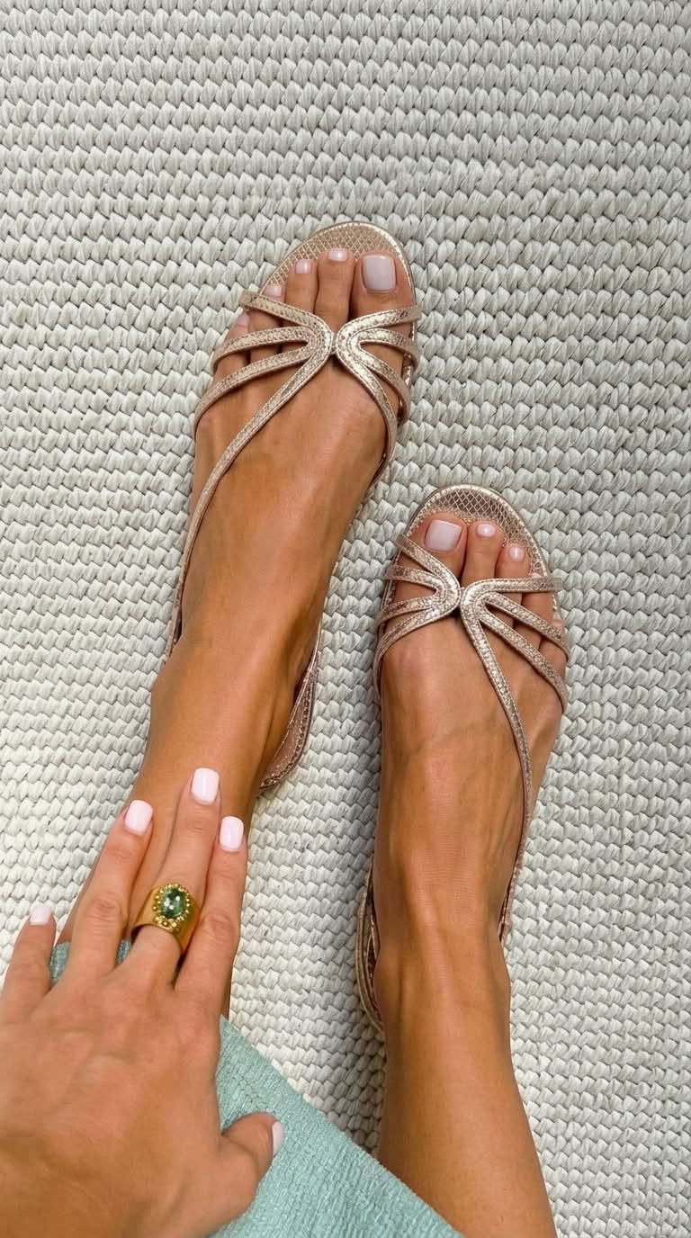 Marta | Zlaté sandále „Letní elegance“