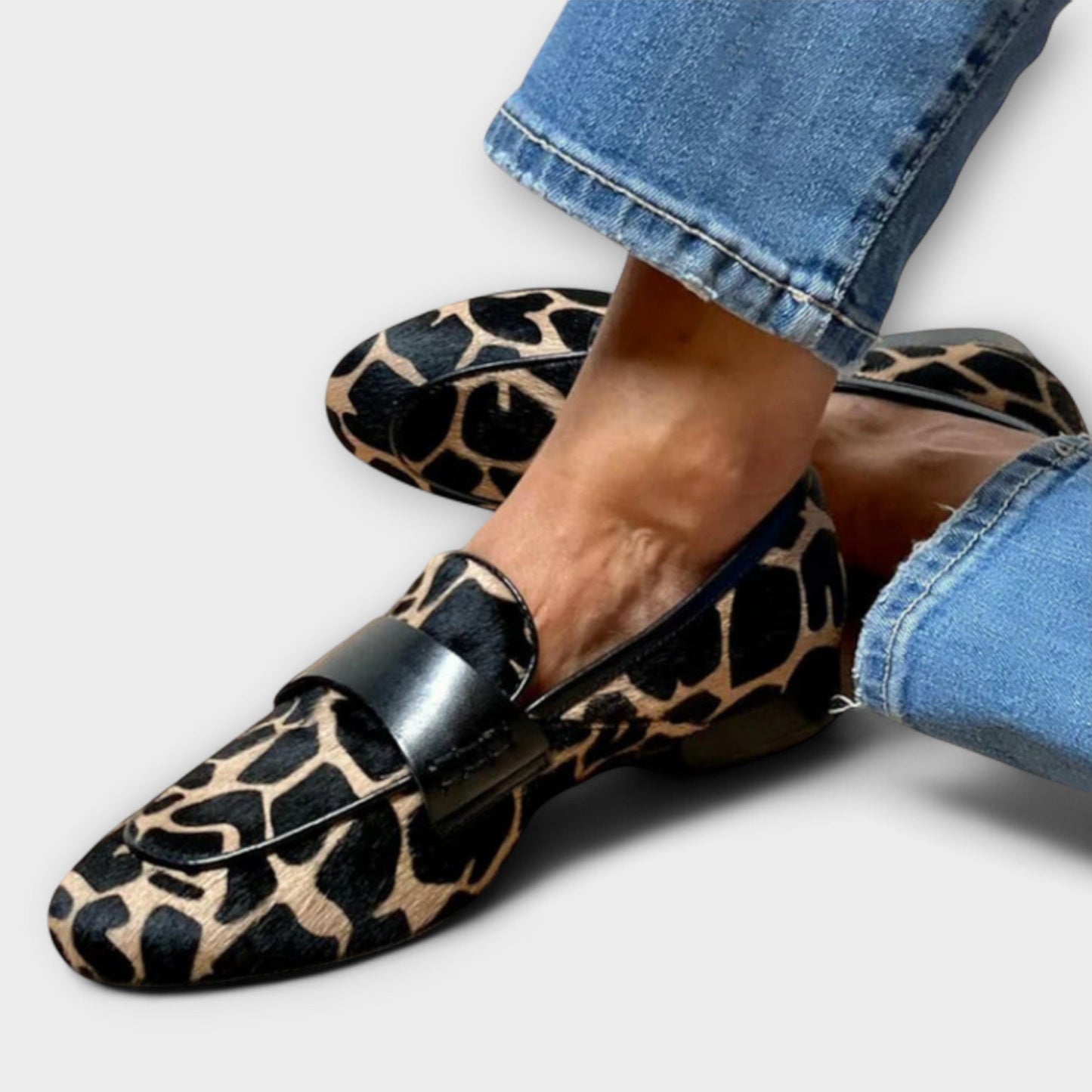 Léonie | Mokasíny s leopardím vzorom