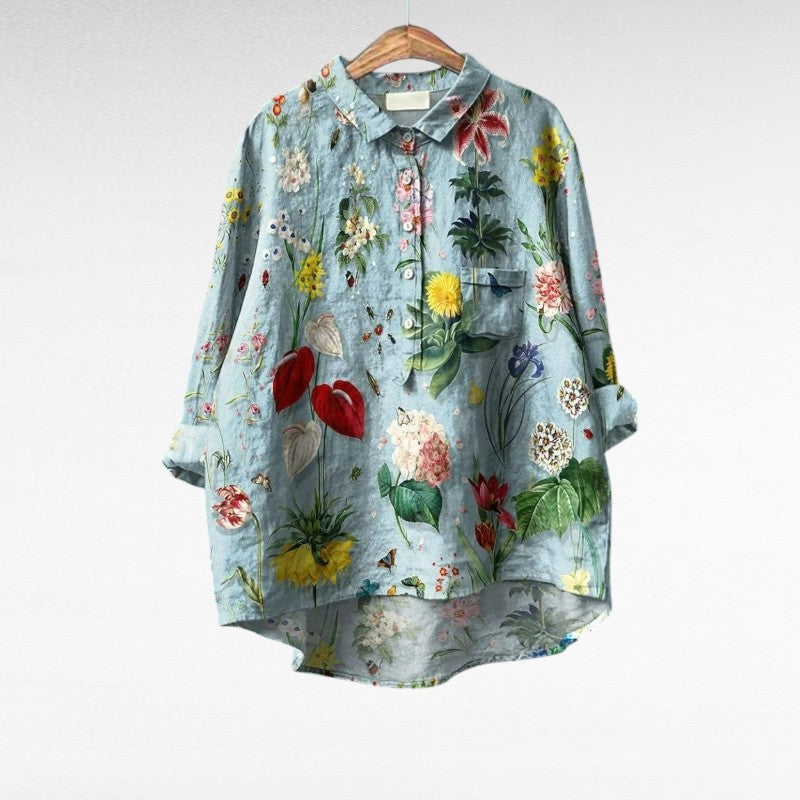 Klara | Biela bavlnená blúzka na leto