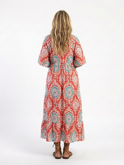 Zaria | Midi šaty s paisley vzorom