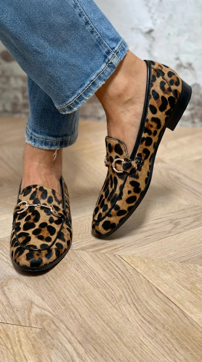 Adrianna | Mokasíny s leopardím vzorom