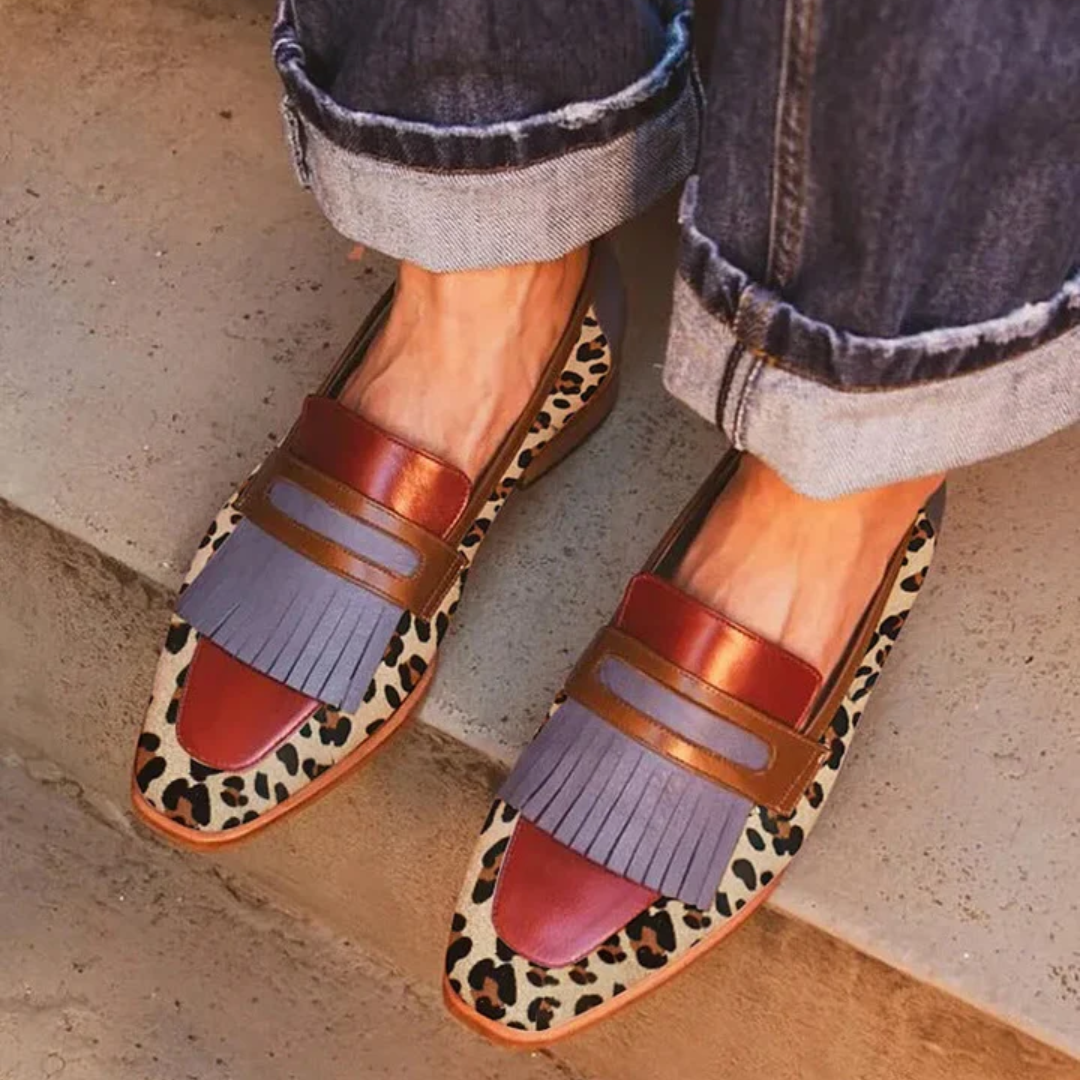 Zelda | Elegantné mokasíny s leopardím vzorom
