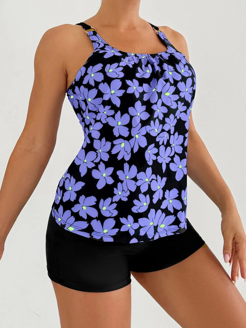 Madeline | Completo tankini Fiori Notturni