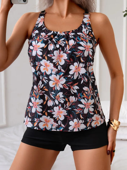 Madeline | Completo tankini Fiori Notturni