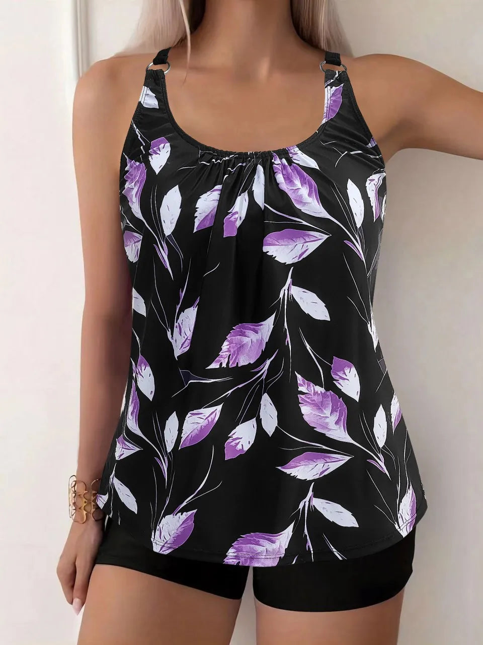 Madeline | Completo tankini Fiori Notturni