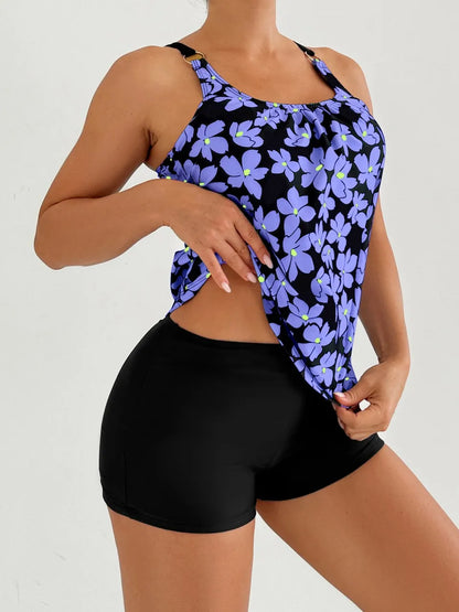 Madeline | Completo tankini Fiori Notturni