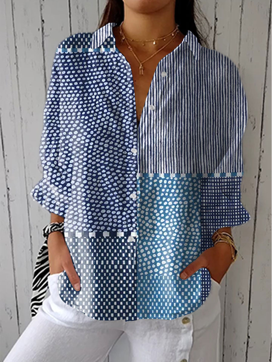 Blúzka Pamela – Pobrežné patchwork